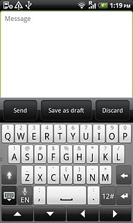 Press once on each letter to write the required word.A number of words based on the letters you've keyed in are displayed.