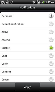 Press the different message tones to listen to them.