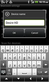 Key in the required name and press OK.