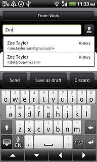 Press the required contact.