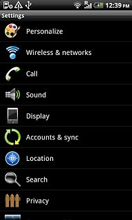 Press Accounts & sync.