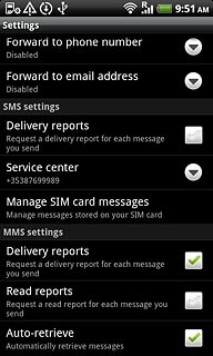 When the box next to the menu item is ticked (V), the function is turned on.