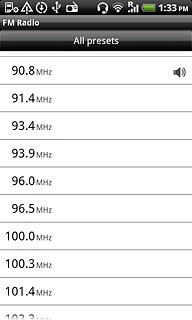 Press the required channel.