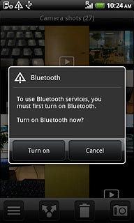 If required, press Turn on to turn on Bluetooth.