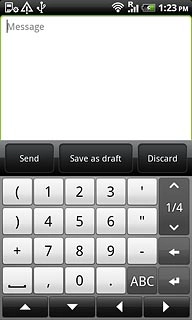 Press arrow up or arrow down to see more symbols.