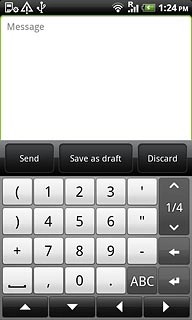 Press ABC to return to text input.