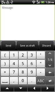 Press arrow up or arrow down to see more symbols.