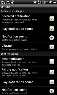 When the box next to the menu item is ticked (V), the function is turned on.
