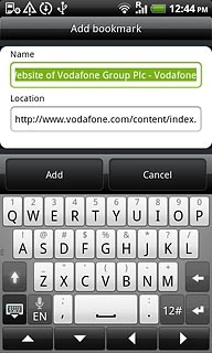Press Add to save the bookmark.