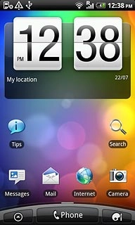 Press arrow up to access the main menu.