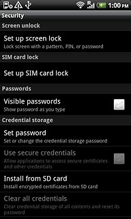 Press Set up screen lock.