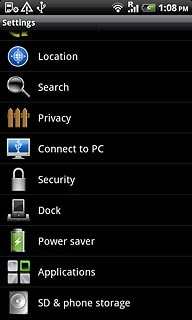 Press SD & phone storage.