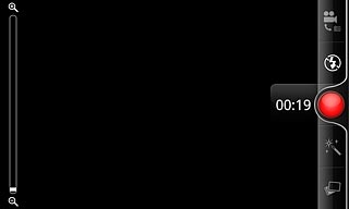 Press the record icon again to stop recording.The video clip is automatically saved.