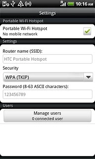 When the box next to the menu item is ticked (V), the function is turned on.