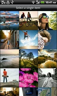 Press the required picture.If required, write text for the picture.