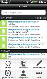 Press Refresh.You can find the status updates of your friends next to their names.