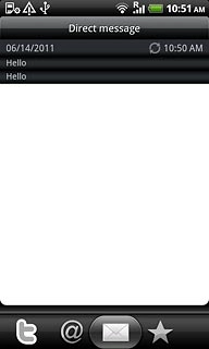 Press the required message.
