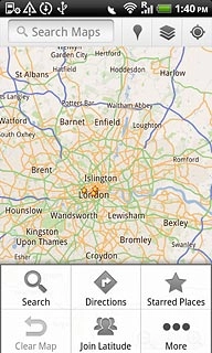Press Search.Key in the required destination.Results matching what you key in are displayed.