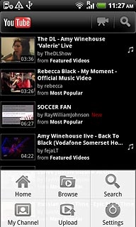 Press My Channel.Follow the instructions on the display to log on.