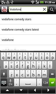 Key in the required search word and press the search icon.
