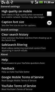 Press Clear search history.