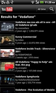 Press the required video clip.