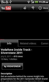 Start playing the required video clip, see above.Press More.