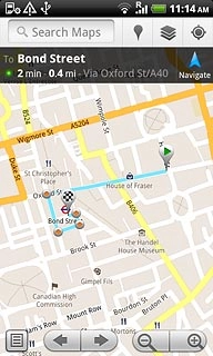 Press arrow right to reach your destination.