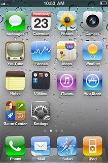 Press and hold any menu item until the menu items start to jiggle.