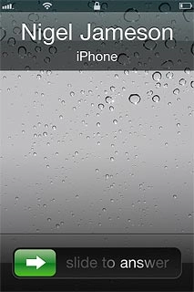 If the key lock is turned on:Drag the arrow right.