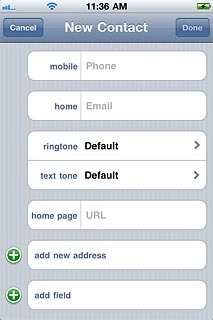 Press Email and key in the required email address.
