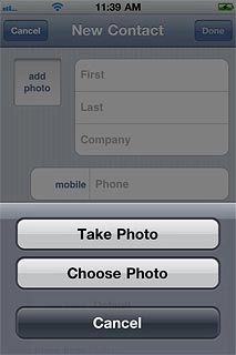 To take a new picture:Press Take Photo.