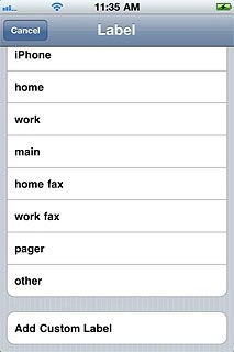 If you select Add Custom Label: