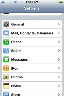 Press Mail, Contacts, Calendars.