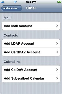 Press Add Mail Account.