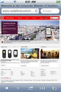 Press the menu icon (an arrow).