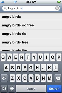 Key in the name of the required application and press Search.