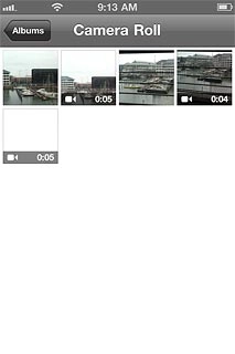 Press the required video clip.