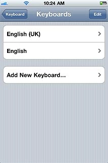 Press the required language.