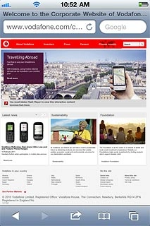 Press the menu icon (an arrow).