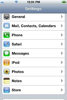 Press Mail, Contacts, Calendars.