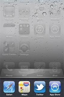 Press and hold any menu item until the menu items start to jiggle.