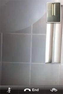 Press End to end the call.