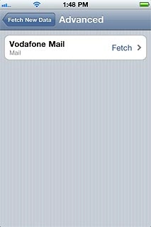 Press the required email account.
