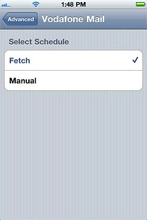 Press Fetch or Manual.