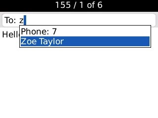 Highlight the required contact and press the Navigation key.