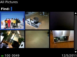 Highlight the required picture or the required video clip and press the Menu key.