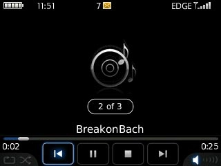 To go to the previous audio file:Highlight arrow left and press the Navigation key.