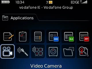 Scroll to Video Camera and press the Navigation key.