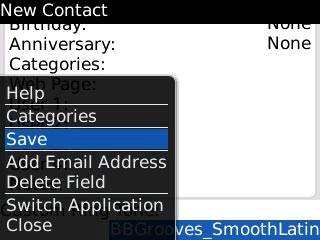 Scroll to Save and press the Navigation key.